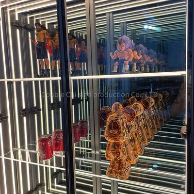 Προσαρμοσμένο σπιτικό ντυμένο ντουλάπι για κρασί μοντέλο διακοσμητική αποθήκευση τοίχος κρεμασμένο άβυσσο καθρέφτης φωτισμός γυαλί ντουλάπι