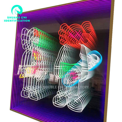 3D Μαγική Πολυχρωματική Χίλιες στρώσεις Άβυσσος Νεονικός Καθρέφτης Άπειρος Ναι Υποστήριξη Dimmer 1-