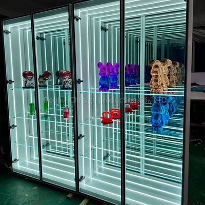 Προσαρμοσμένο μέγεθος LED 3D ατελείωτος καθρέφτης για οθόνη και διακόσμηση DC12V/AC110-220V