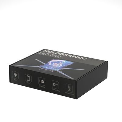 Παγκόσμιο μοντέλο 1700cd Προβολέας ολογράμματος 65cm φωτεινότητα και APP Upload περιεχομένου