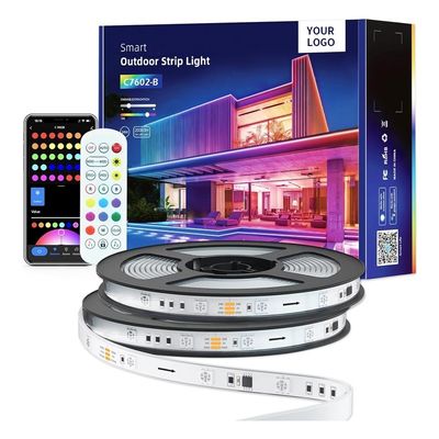12V IR Control Ενδοσωματική διακόσμηση 5m Οικιακό Bluetooth SMD 5050 RGB LED Strip Lights