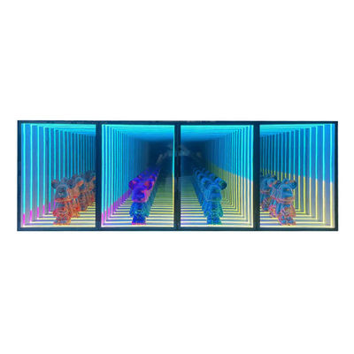 Προσαρμοσμένο μέγεθος Fashion Light Up 3D LED Infinity Mirror Display Case για Τρέντυ Αντικείμενα