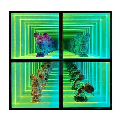 Τρέντα Infinity Mirror Display Case για Κοσμήματα Κοσμητικά Αρώματα και Ρολόγια Προσαρμόσιμα