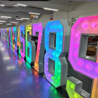 Ηλεκτρική τροφοδοσία συνεχούς ρεύματος φωτισμένα καθρέφτες νεονίου LED για εξωτερική διαφήμιση ψηφιακών πινακίδων