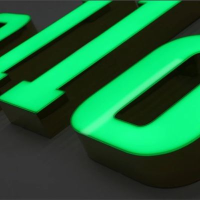 Εξωτερικά ψηφιακά διαφημιστικά πλαίσια Ακρυλικά LED φωτιστικά γράμματα με υψηλή φωτεινότητα