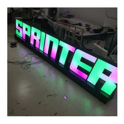 Υψηλή φωτεινότητα LED Light Προσαρμοσμένο 3d φωτεινό ακρυλικό γράμμα σήμα για εξωτερικό κατάστημα