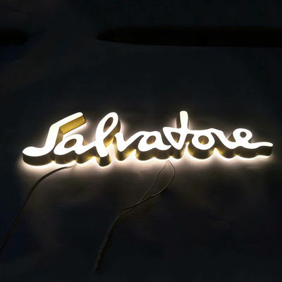 Υψηλή φωτεινότητα LED Light Προσαρμοσμένο 3d φωτεινό ακρυλικό γράμμα σήμα για εξωτερικό κατάστημα