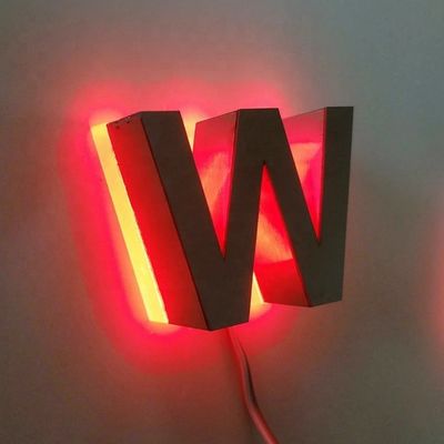 Σήμανση εμπορικού κέντρου Custom LED Backlit γράμματα με φωτισμό νεόνιο και γράμματα αλουμινίου