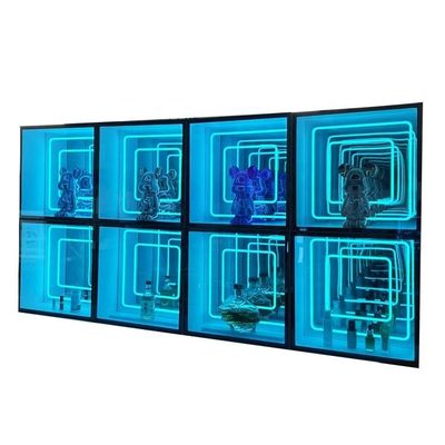 2024 Γυάλινα κοσμήματα 3D Infinity Mirror Display Case Υψηλή φωτεινότητα LED φως περιλαμβάνεται