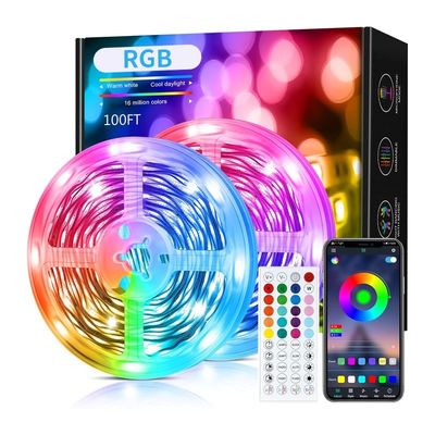 3M Aura BT Mesh Κινητό Smart Phone APP Ελέγχος Αμβλύσιμο Ευέλικτο RGB SMD 5050 150 LED Strip Lights με 40 πλήκτρα Απομακρυσμένο έλεγχο