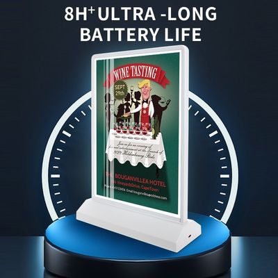 Διπλής όψης A5 Desktop επαναφορτιζόμενο ασύρματο φωτεινό κουτί με μαγνητική βάση