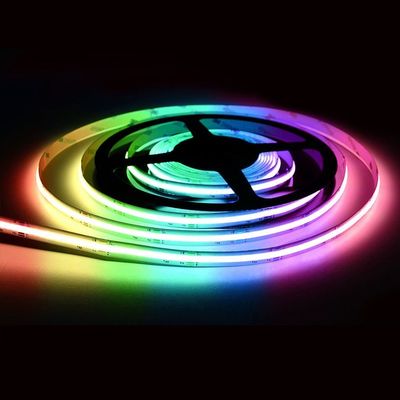 RGBCW RGBW RGB COB Σιλικόνη διευκρινίσιμη LED Strip Φως Cob Strips για φωτεινές χορδές
