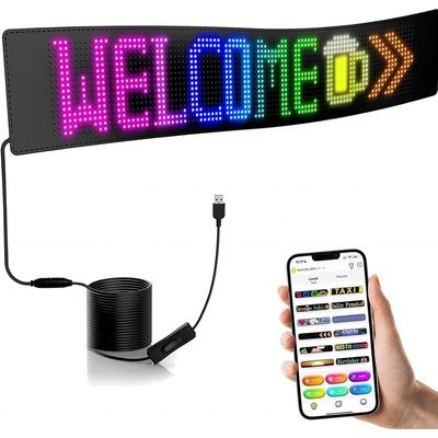 16*64dots/16*96dots Προγραμματιζόμενη οθόνη οθόνης LED αυτοκινήτου με RGB Matrix και βαθμολογία IP66
