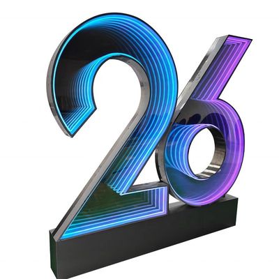 Αποθήκευση Infinity Effect Neon Sign με Custom 3D Abyss Διαφήμιση ατελείωτου καθρέφτη