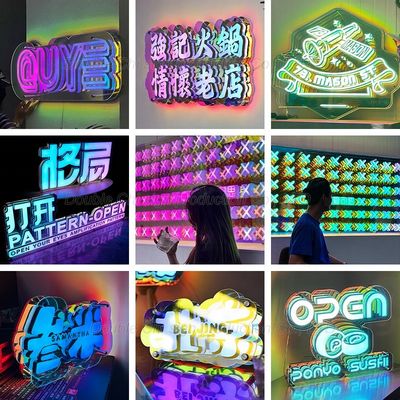 Προσαρμογή Marquee 4ft LED Light Letter με Infinity Background και DC 12V Power