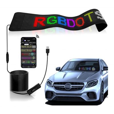 Προγραμματιζόμενη σήμανση αυτοκινήτου RGB Soft Panel LED οθόνη για διαφήμιση Scrolling μήνυμα