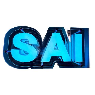 Προσαρμοσμένα σχέδια Infinity Mirror Logo Rgb Neon Sign Light Box για εσωτερική διαφήμιση