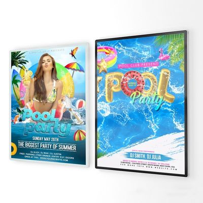 Δυνατό Custom Menu Board Αλουμινίου Φρέμα φωτεινό κουτί για εστιατόριο Cinema Marketing