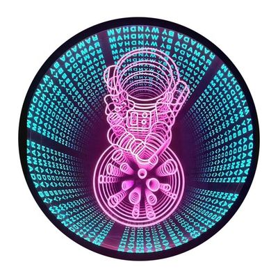 Προσαρμοσμένο 3D Infinity Mirror Μίνι RGB Ακρυλικό Σημάδι Νεονίου LED γράμματα Light Box Σημάδι