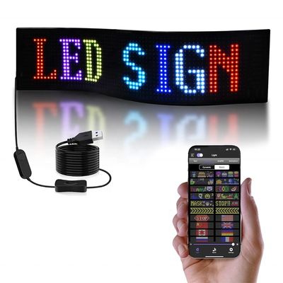Ευέλικτη USB Προγραμματιζόμενο LED Πίνακα Ματρίδας Παιχτή οθόνη για εσωτερική διαφήμιση