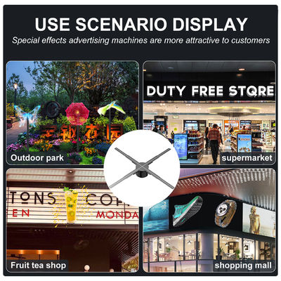 62cm Wifi 3D Desktop Fan Screen Ηλεκτρονική συσκευή διαφήμισης ολογράμματος με οθόνη LED Desktop