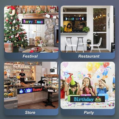 390x107/672x122/390x187/672x218mm LED σήμα για αυτοκίνητα App Control Ευέλικτο LED πίνακα μήτρας