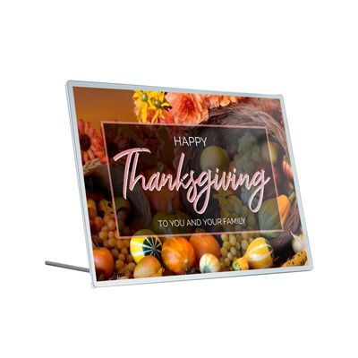 9mm πάχος Αλουμίνιο πλαίσιο Ultra Slim Light Box για διαφημιστικές αφίσες γρήγορου φαγητού