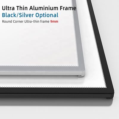 Αλουμινένιο πλαίσιο A1 A2 A3 A4 A5 Snap Ultra Thin Διαφημιστικό Μεταλλικό φωτισμό LED Light Box