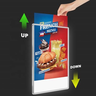 Αλουμινένιο πλαίσιο Slim LED Light Box για εσωτερική διαφήμιση
