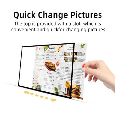 Αλουμινένιο πλαίσιο Slim LED Light Box για εσωτερική διαφήμιση