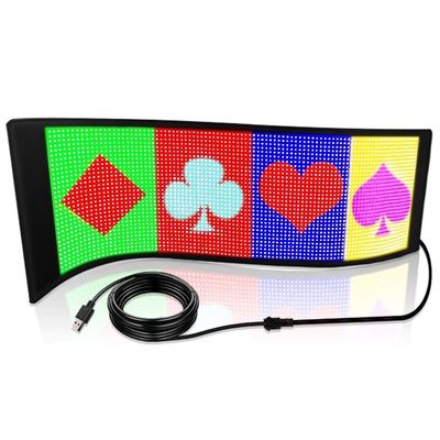 Μίνι ευέλικτη οθόνη LED 12*48 Pixels Προγραμματιζόμενη οθόνη μαλακών σημείων για εσωτερικούς χώρους