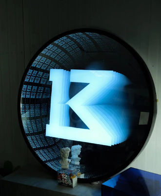 Ολόγραμμα 3D Αβύσσων Καθρέφτης LED Λωρίδες φωτεινής πηγής Ολόγραμμα ανεμιστήρα Διαφήμιση φωτεινά κουτιά