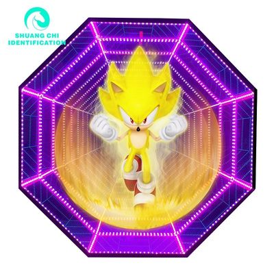 Κτίρια Εφαρμογή Ολόγραμμα 3D ανεμιστήρας Διαφήμιση φωτεινά κουτιά με νανοφώτα Πηγή