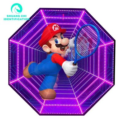 2024 Infinity LED Mirror Πληροφοριακή επιφάνεια Ολόγραμμα 3D Αβύσσος καθρέφτης και ολόγραφικός ανεμιστήρας
