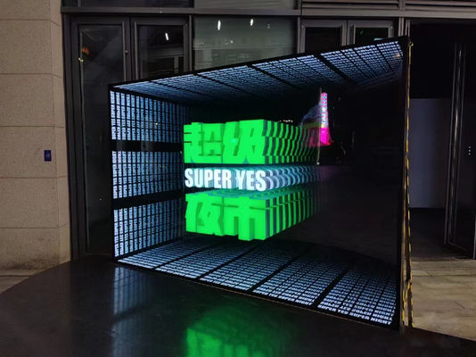 Προσαρμοσμένα 3D Projector Mirror Ακρυλικά διαφημιστικά φωτεινά κουτιά με τάση εισόδου 12V