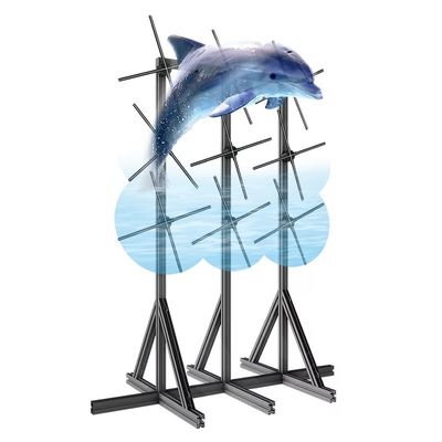 Λειτουργία σύνδεσης 1800 φωτεινότητα Φανατήρας LED 3D προβολέας ολόγραμμα για οθόνη τοίχου