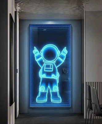 Νεαρή προσαρμοσμένη σήμανση καθρέφτη LED με 3D ολόγραμμα και 300000 ώρες ζωής