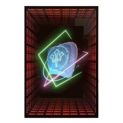 Προσαρμοσμένο Neon Sign Light από ανοξείδωτο χάλυβα με LED Strips Infinity Mirror 3D Projector