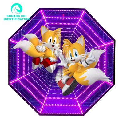 50 C Διάρκεια ζωής 300000 ώρες Ολόγραμμα 3D LED χορευτικό πάτωμα για μπαρ νυχτερινών κέντρων