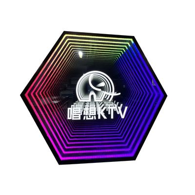 DC 12V κατανάλωση ρεύματος Custom Design Infinity Effect Neon Sign για τοίχο διακόσμηση