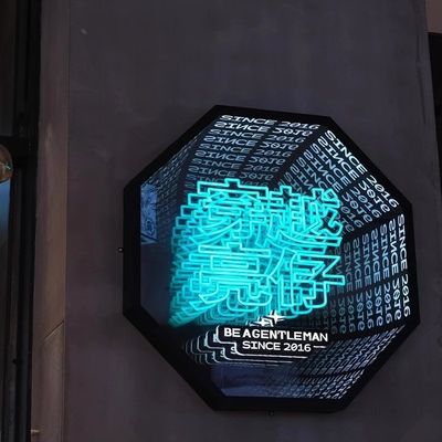Προσαρμοσμένες κρεβατοκάμαρες σαλόνι ατελείωτος καθρέφτης σημάδια νεόνιο για ευαίσθητη ηλεκτρονική σήμανση