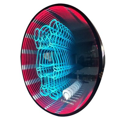 Εσωτερικό 3D Alphabet Mirror Logo Ακρυλικό LED διακόσμηση με υλικό από ανοξείδωτο χάλυβα