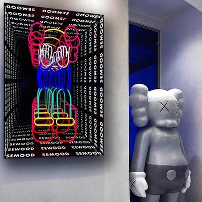Εσωτερικό 3D Alphabet Mirror Logo Ακρυλικό LED διακόσμηση με υλικό από ανοξείδωτο χάλυβα