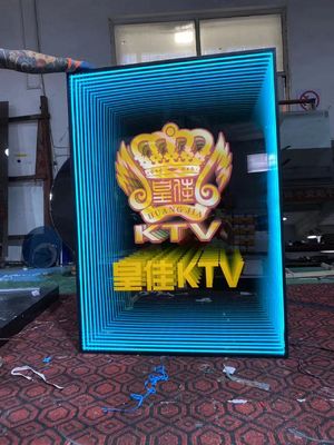 3D Abyss Mirror Neon Ακρυλικό Φωτεινά γράμματα με φωτισμό Neno Νεαρό Custom Size Σχήμα