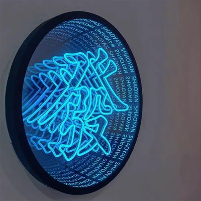 Μίνι LED και νεόνια φώτα Ατελείωτο καθρέφτη Ακρυλικά φωτεινά γράμματα με στερεοποίηση βρόχου